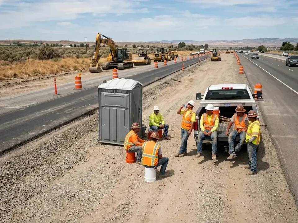 highway-road-construction-crew-007 — frequently asked questions, Porta Potty and Restroom Rentals in San Diego Country Estat…